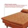 Sofá Cama Reclinável Santorini Veludo Confortável Base De Madeira Terracota 174