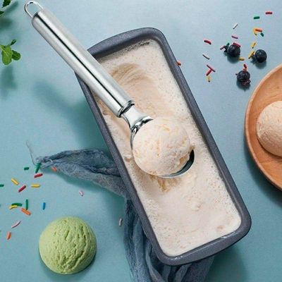2 Colheres De Pegar Sorvete Bola Inox Profissional Pegador Concha Açai