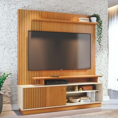 Home Theater Rhea Com Design Funcional Cinamomo-off-white