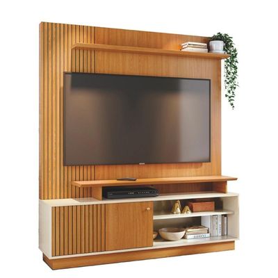Home Theater Rhea Com Design Funcional Cinamomo-off-white