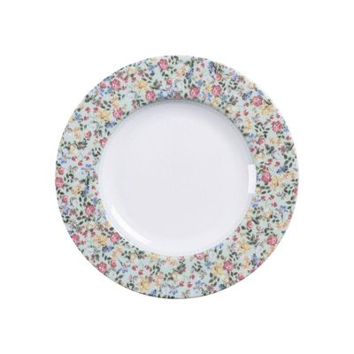 Prato Sobremesa Tramontina Dalina Em Porcelana Decorada 21 Cm Tramontina