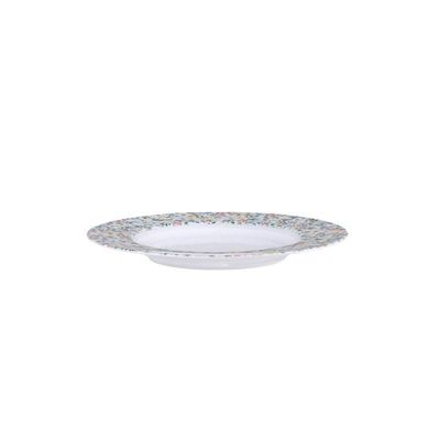 Prato Sobremesa Tramontina Dalina Em Porcelana Decorada 21 Cm Tramontina