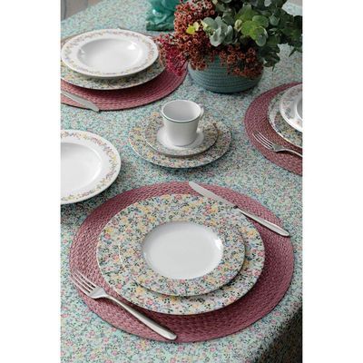 Prato Sobremesa Tramontina Dalina Em Porcelana Decorada 21 Cm Tramontina