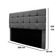 Cabeceira Estofada Cama Box Casal 160 Cm Ananda Suede Cinza