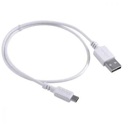 Cabo Para Celular Smartphone Usb A 2.0 Para Usb Tipo C 50 Cm Branco - Puacb-05