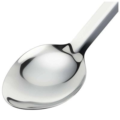 Kit 12 Colheres de Arroz Grande 47cm Inox Restaurante Profissional Servir Buffet Refeitório