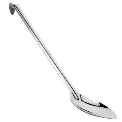 Kit 12 Colheres de Arroz Grande 47cm Inox Restaurante Profissional Servir Buffet Refeitório
