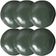 Kit 6 Pratos Fundos 600ml Arauco Orgânico 21cm Cerâmica Verde Porto Brasil