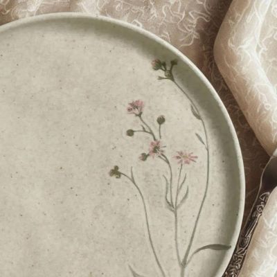 Prato para Sobremesa Raso 21,5cm Porto Brasil Cerâmica Bio Campestre Off White