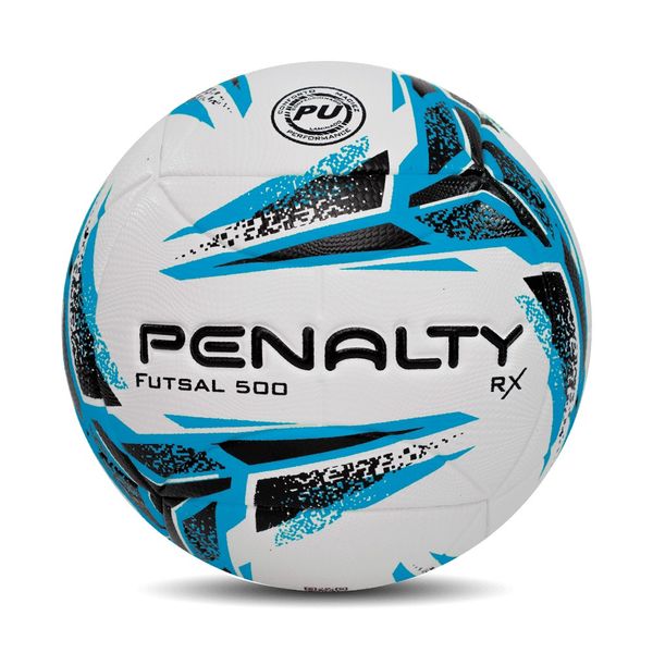 Bola de Futsal Penalty Oficial RX 500 XXIII Branco e Azul