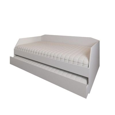 Bicama Cama Auxiliar Americana Luxo Em Mdf Resistente Nobre Branco