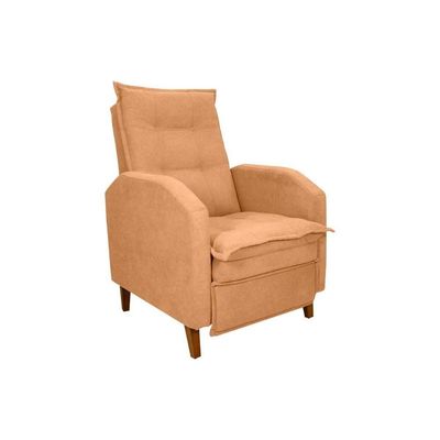 Poltrona Amamentação Luxo Reclinável Com Assento Confortável Yaris Matrix Boucle Mostarda