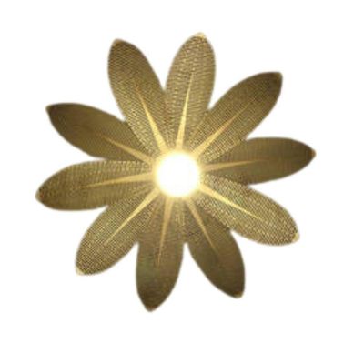 Luminária Teto Tipo Pendente Girassol Mdf - Completa Mdf Cru