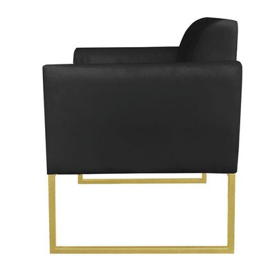 Kit 01 Namoradeira e 02 Poltronas Marisa Suede Base