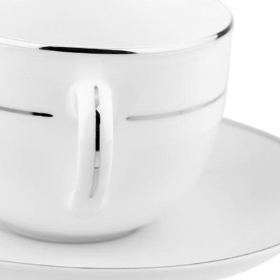 Jogo de jantar em porcelana L'hermitage Magesty Silver 42 peças para 6 pessoas