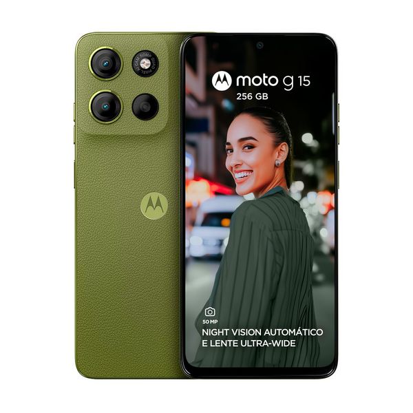Smartphone Motorola Moto G15 256Gb Dual Chip 4G Tela 6.7