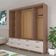 Guarda-Roupa Casal Coimbra 8 Portas 8 Gavetas Bartira Capuccino