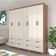 Guarda-Roupa Casal Coimbra 8 Portas 8 Gavetas Bartira Capuccino