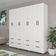 Guarda-Roupa Casal Coimbra 8 Portas 8 Gavetas Bartira Branco