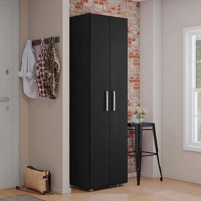 Armário Multiuso Organizador 2 Portas Sabrina 60cm Preto