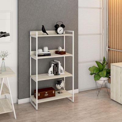 Estante Kuadra 80x40x146cm C/04 Prateleiras Snow / Est.branca Snow / Est.branca
