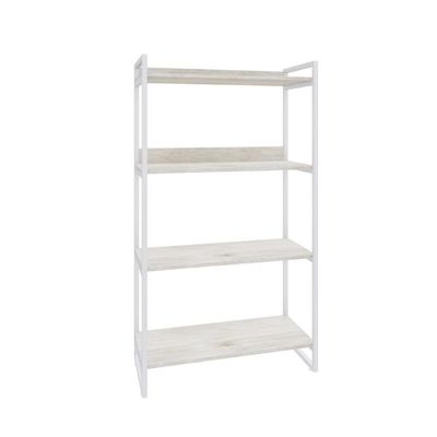 Estante Kuadra 80x40x146cm C/04 Prateleiras Snow / Est.branca Snow / Est.branca