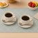 Jogo 6 Xícaras de Chá com Pires 185ml Porcelana Branca Leonora Tramontina Café Mesa Posta