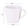 Jogo 6 Xícaras de Chá com Pires 185ml Porcelana Branca Leonora Tramontina Café Mesa Posta