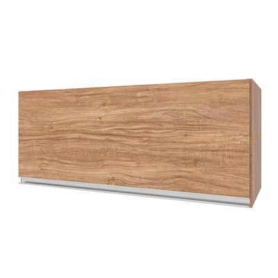 Armário Aéreo de Geladeira Amazonita com 1 Porta 80cm de largura Bartira Damasco