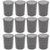 Conjunto 12 Copos Crippa 400ml Fumê Plástico Água Suco Escolar Restaurante Bar