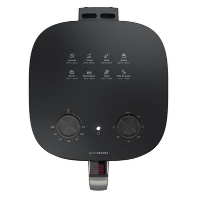 Fritadeira Air Fryer EAF40 Rita Lobo 5,6L Efficient 1400W Antiaderente Desligamento Automático Electrolux Preto / 220V