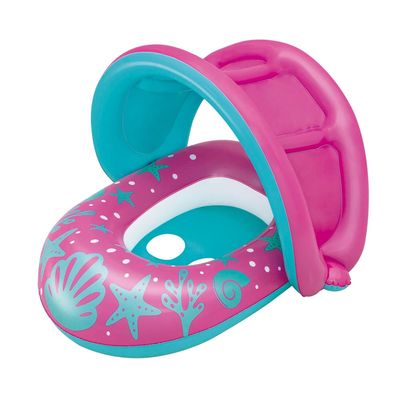 Bote Inflável com Cobertura - Rosa e Azul Bote Inflável com Cobertura - ROSAZUL