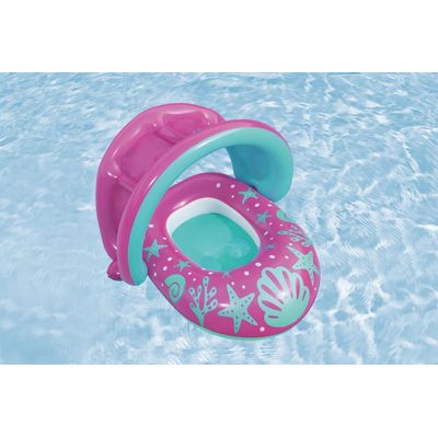 Bote Inflável com Cobertura - Rosa e Azul Bote Inflável com Cobertura - ROSAZUL