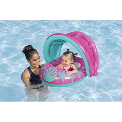 Bote Inflável com Cobertura - Rosa e Azul Bote Inflável com Cobertura - ROSAZUL