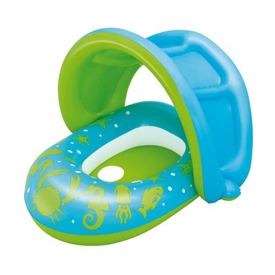 Bote Inflável com Cobertura - Azul e Verde Bote Inflável com Cobertura - AZULVERD