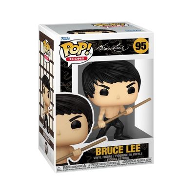Boneco Funko Pop! Icons - Bruce Lee com Bastão Bo