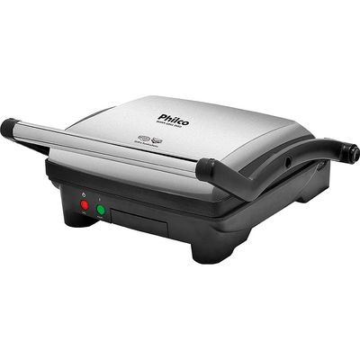 Super Grill Duo Philco 2 em 1 Abertura 180° Inox 127V