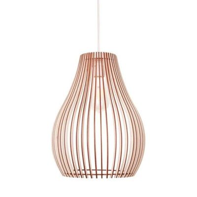 Luminária Teto Tipo Pendente Antares Mdf Completa - MDF Cru