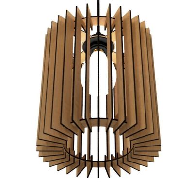 Luminária Teto Tipo Pendente Turmalina Mdf - Completa Mdf Cru