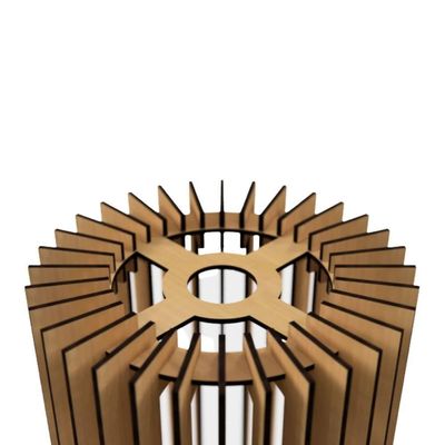 Luminária Teto Tipo Pendente Turmalina Mdf - Completa Mdf Cru