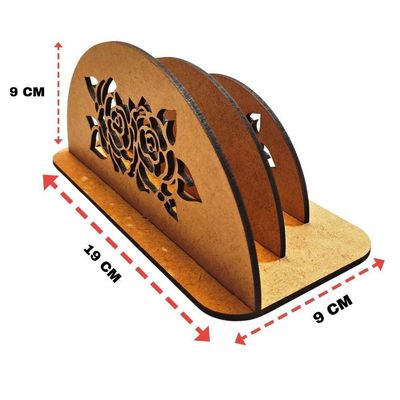 Porta Guardanapo E Sachê Em Mdf - Kit 10 Unidades