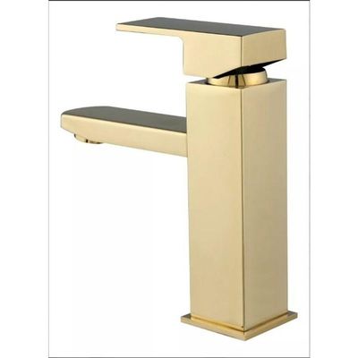 Torneira Monocomando Misturador Banheiro Cuba Dourado Gold