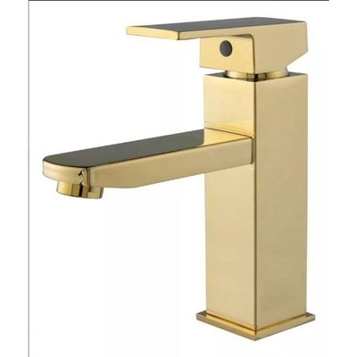 Torneira Monocomando Misturador Banheiro Cuba Dourado Gold