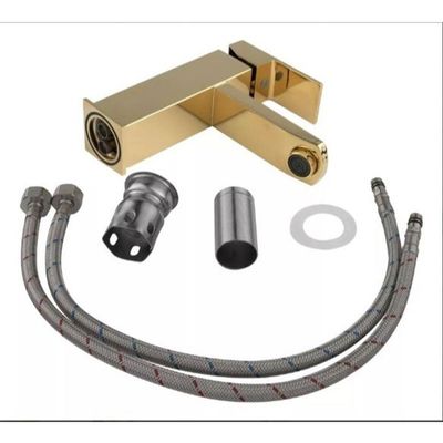 Torneira Monocomando Misturador Banheiro Cuba Dourado Gold