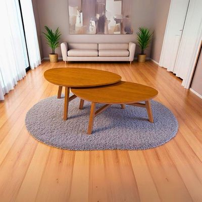 Mesa De Centro Para Sala Grande Organica Manaus Base Madeira