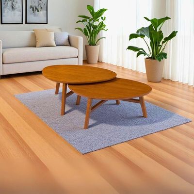 Mesa De Centro Para Sala Grande Organica Manaus Base Madeira