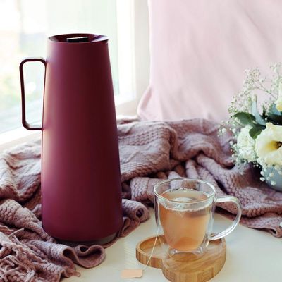 Chaleira Alumínio Paris 1,9l Antiaderente Vermelha Com Bule Garrafa Térmica 1l Vermelho Tramontina