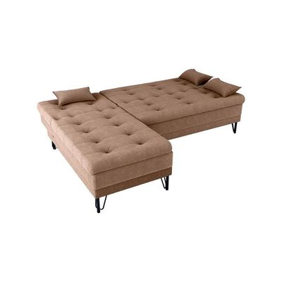 Sofá Cama 3 Lugares Com Chass Casal Luxo Premium Nice Matrix Boucle Marrom