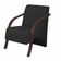 Poltrona Vênus 1 Lugar Braço Madeira D Salla Suede Cor Preto