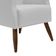 Kit 2 Poltronas Nagoya Pés Madeira Corano Branco Gran Belo